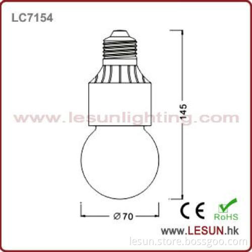 High lumen silver E27 9W cob bulb spotlights for home lighting LC7154